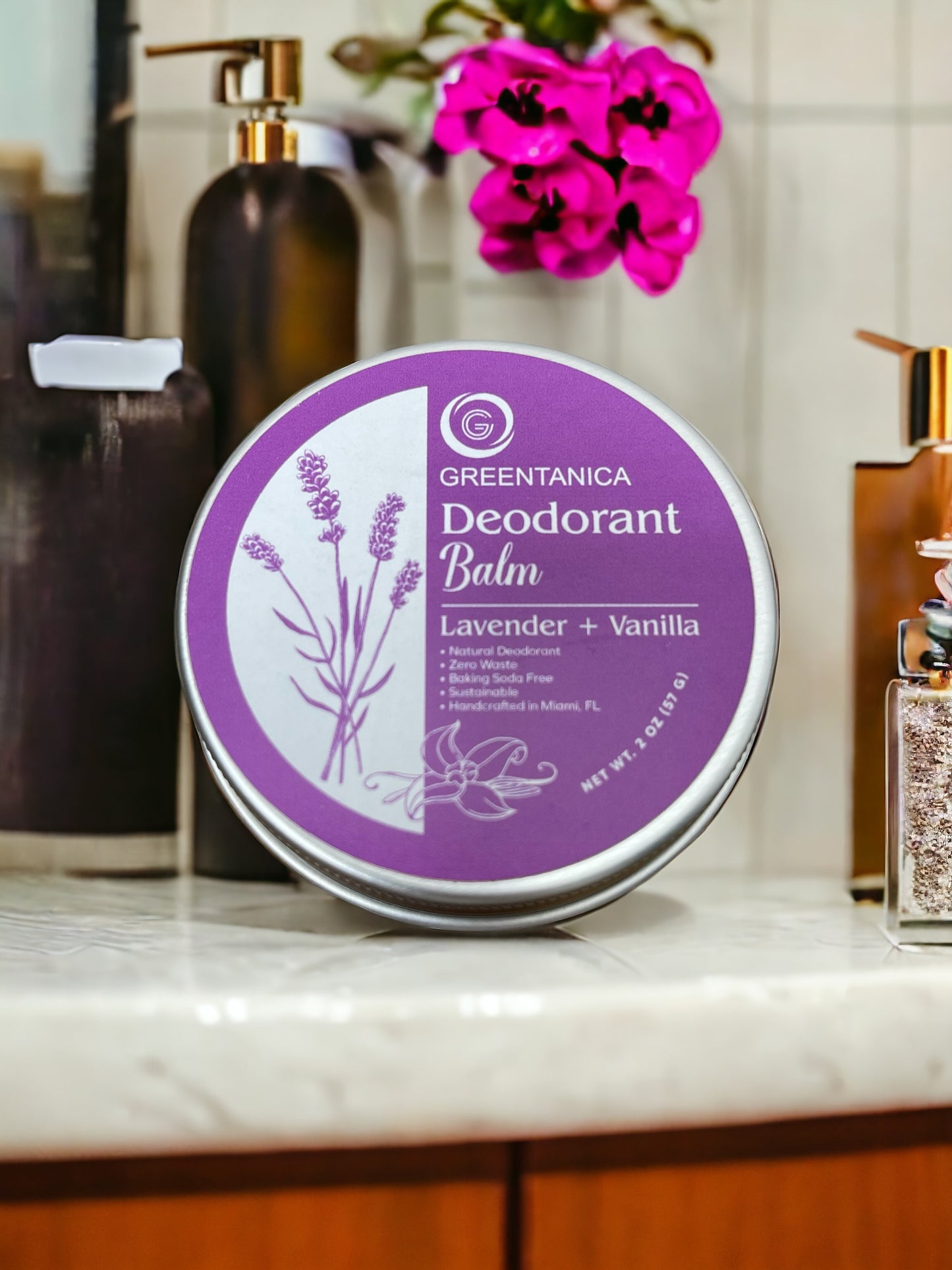 Lavender + Vanilla Vegan Deodorant Balm