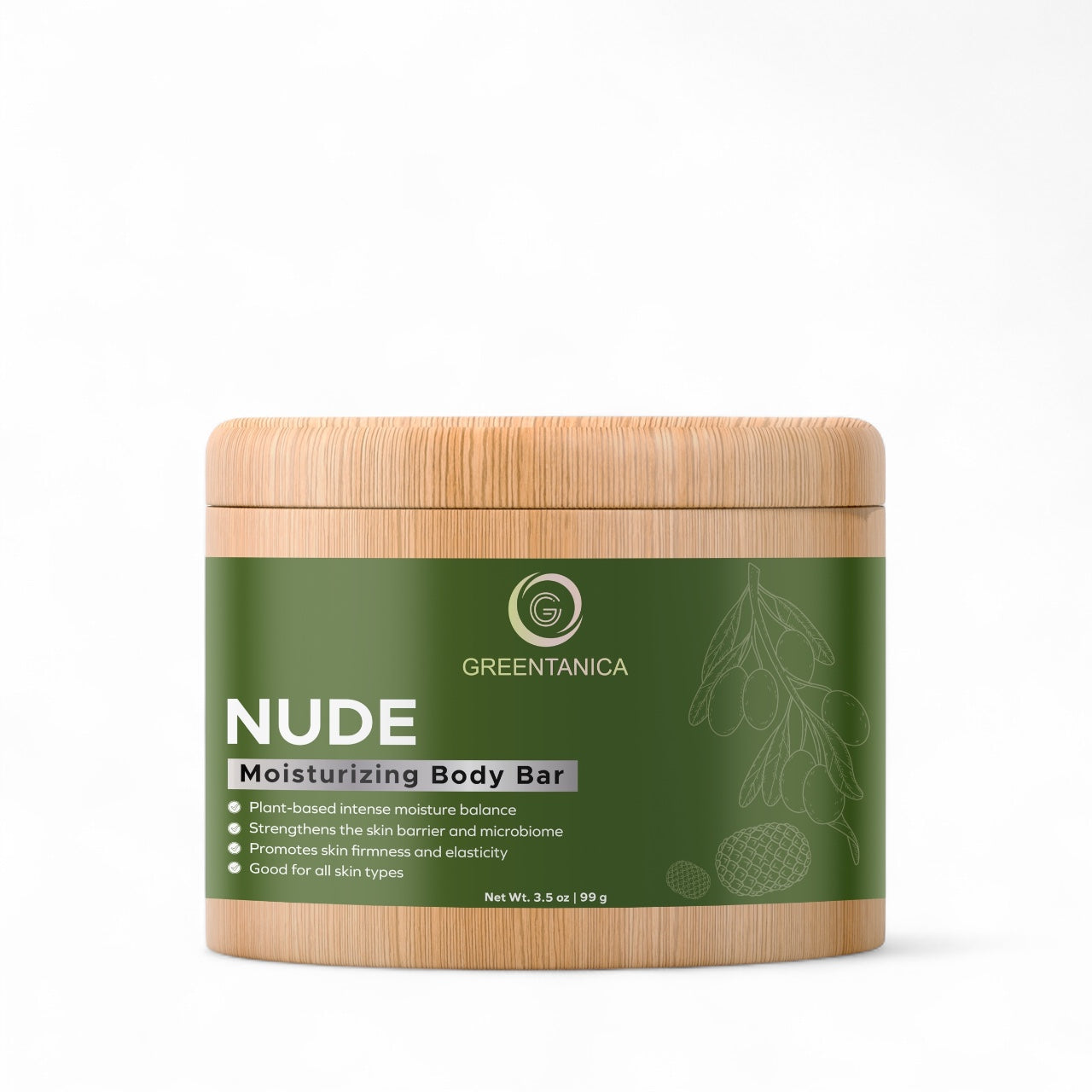 Nude - Solid Moisturizing & Firming Body Bar