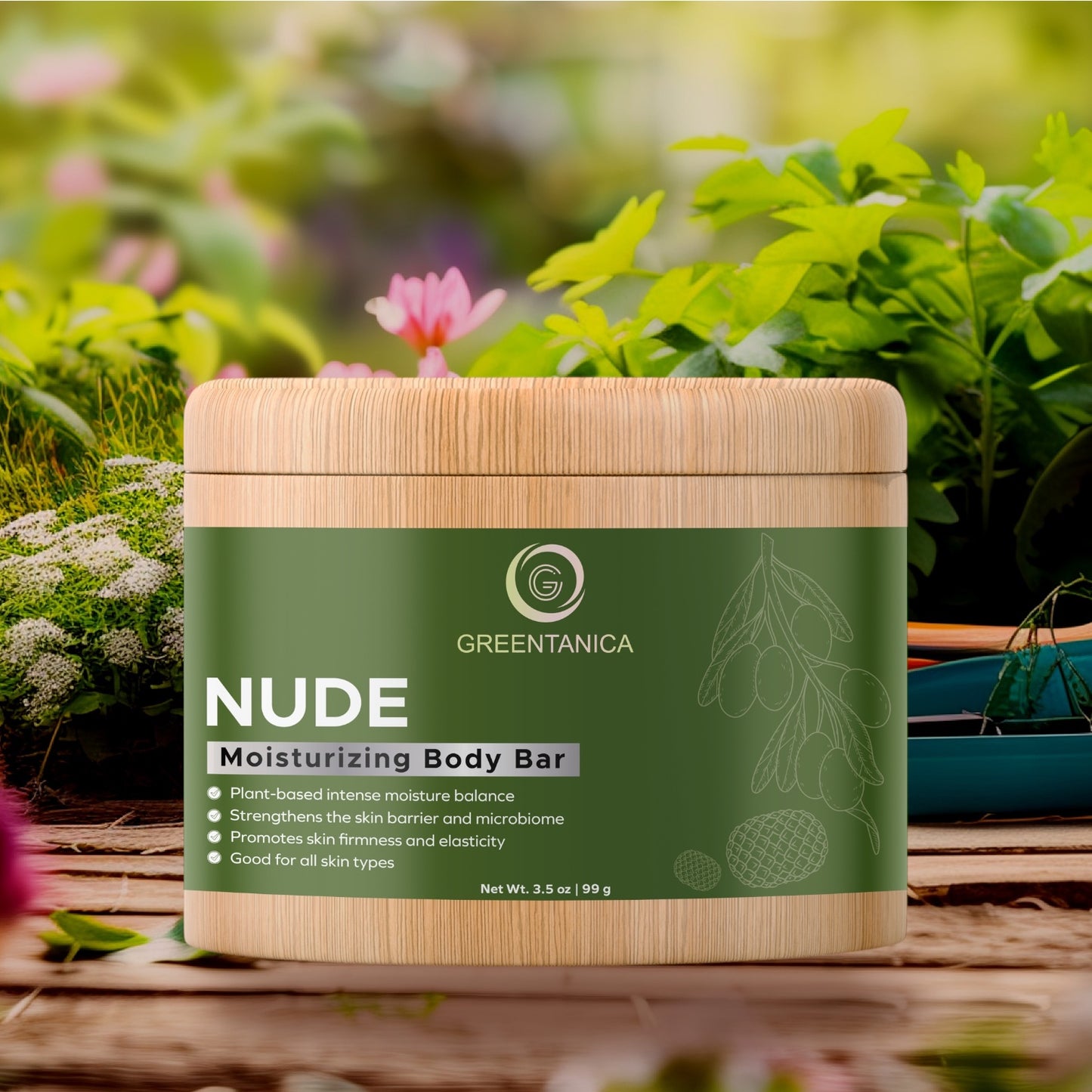 Nude - Solid Moisturizing & Firming Body Bar