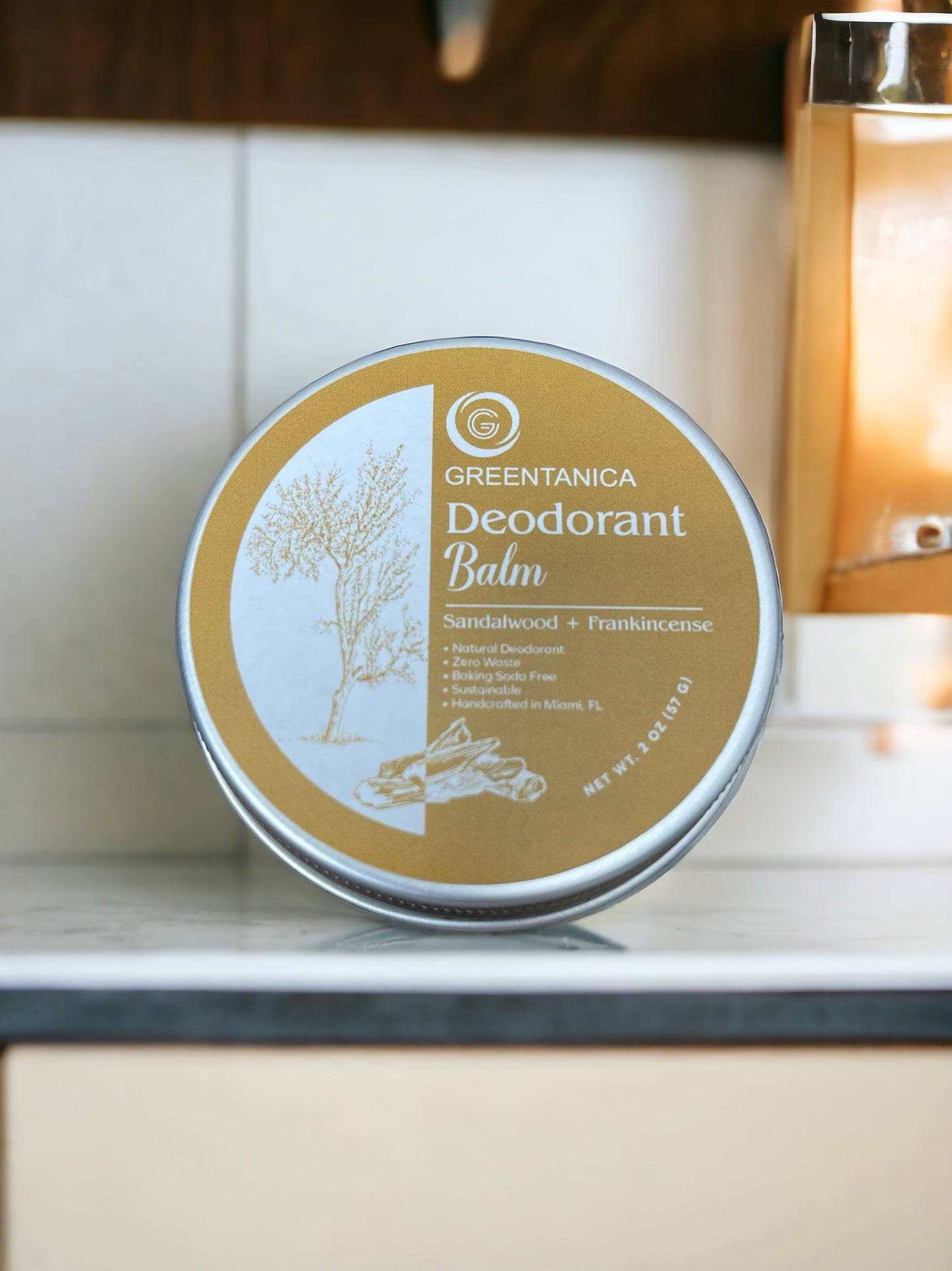 Sandalwood + Frankincense Vegan Deodorant Balm