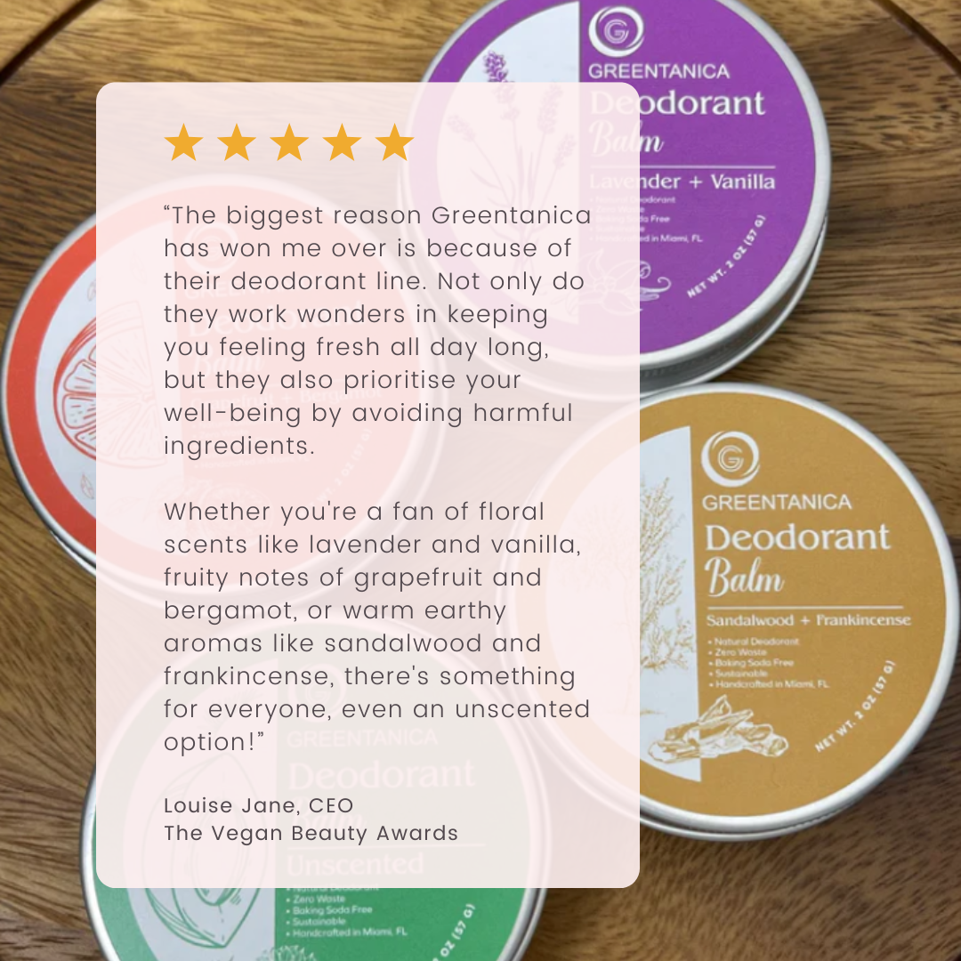 Grapefruit + Bergamot Vegan Deodorant Balm